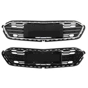 DURAFORCE Front Bumper Upper+Lower Grille For 2016-2018 Chevrolet Cruze Chrome