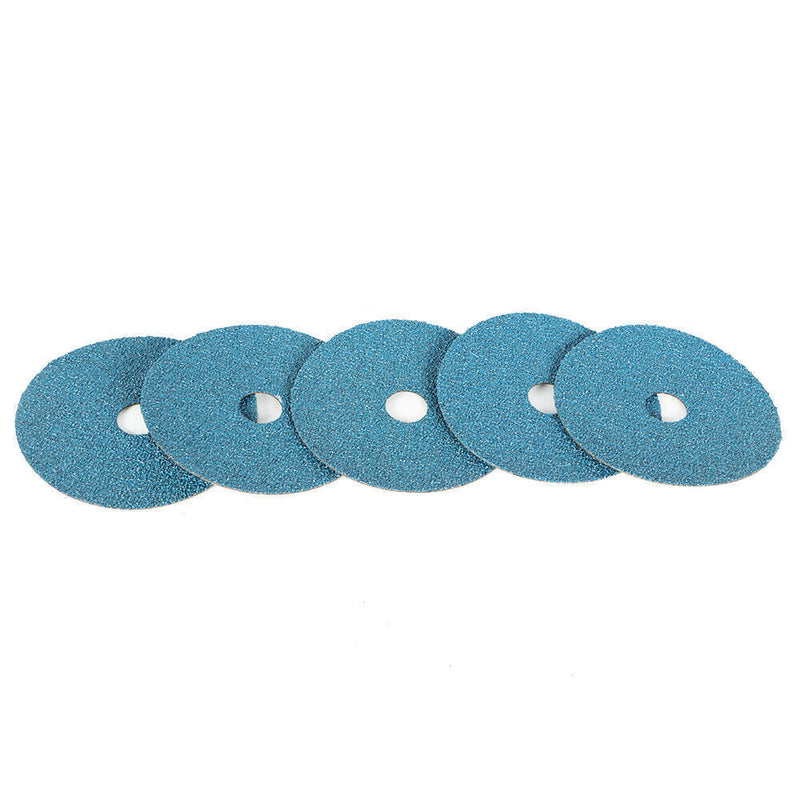DURAFORCE New 5" x 7/8" Zirconia Resin Fiber Grinding And Sanding Discs 36 Grit 25 Piece