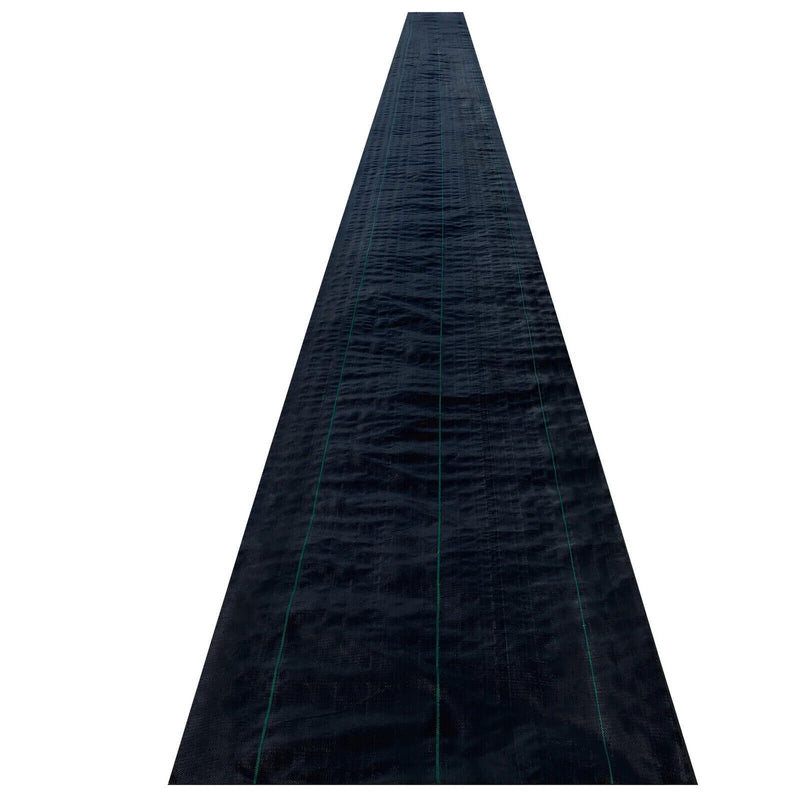 DURAFORCE 3×300FT Weed Cover PE Woven Ground Cover Landscape Fabric 3.2-Ounce Weed Barrier