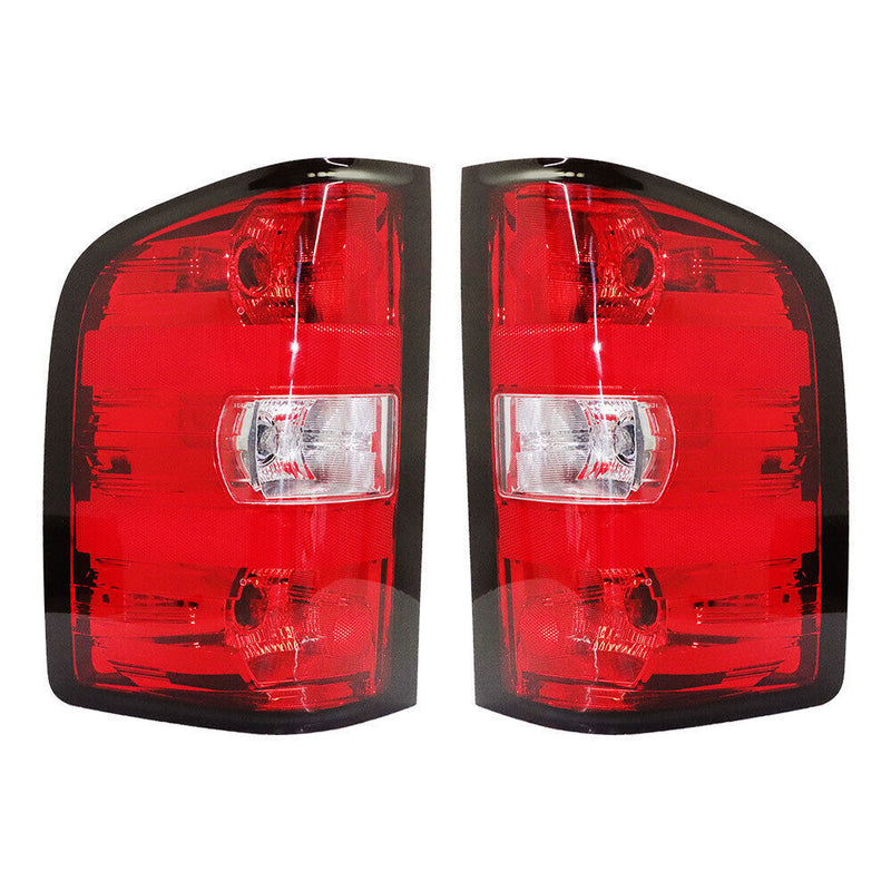 DURAFORCE Left+Right Rear Tail Light For 2007-2013 Chevy Silverado 1500 2500 3500