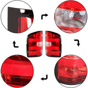 DURAFORCE Left+Right Rear Tail Light For 2007-2013 Chevy Silverado 1500 2500 3500