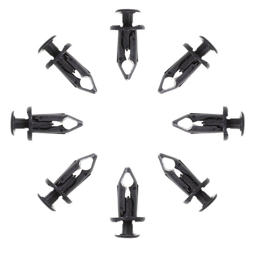 DURAFORCE 100x Car 8mm Dia Hole Plastic Rivets Fastener Auto Fender Bumper Push Pin Clips