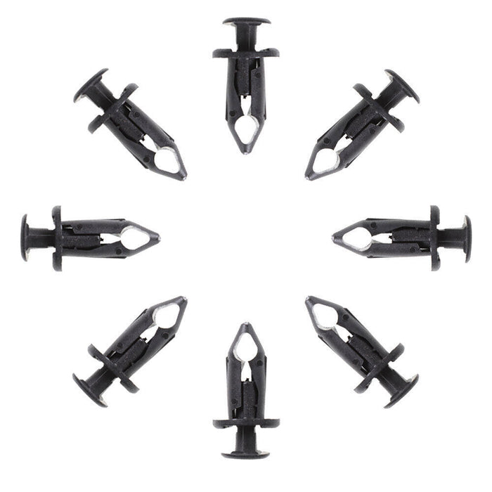 DURAFORCE 100x Car 8mm Dia Hole Plastic Rivets Fastener Auto Fender Bumper Push Pin Clips
