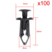 DURAFORCE 100x Car 8mm Dia Hole Plastic Rivets Fastener Auto Fender Bumper Push Pin Clips