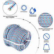 DURAFORCE 1/2"×150' 16 Strand Double Braid Polyester Nylon Arborist Tree Climbing Rope