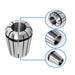 DURAFORCE 19PCS ER32 2-20mm Spring Collet Set For CNC Engraving Machine Milling Lathe Tool