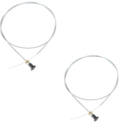 DURAFORCE 2×237 Rotary Universal Push Pull Choke Cable 63" Inner 60" Conduit 2-3/4" Travel