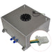 DURAFORCE 15 Gallon Polished Aluminum Racing Drift Fuel Cell Tank & level Sender