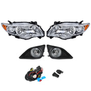 DURAFORCE Pair Halogen Headlight Amber Corner&Fog Lights Kits For 2009-10 Corolla