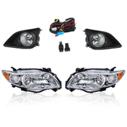 DURAFORCE Pair Halogen Headlight Amber Corner&Fog Lights Kits For 2009-10 Corolla