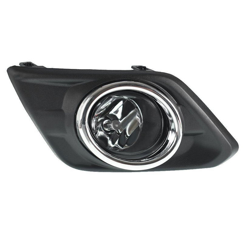 DURAFORCE Fog Light Driving Lamp For 2014-2016 Nissan Rogue Chrome+ Switch+ Bezel