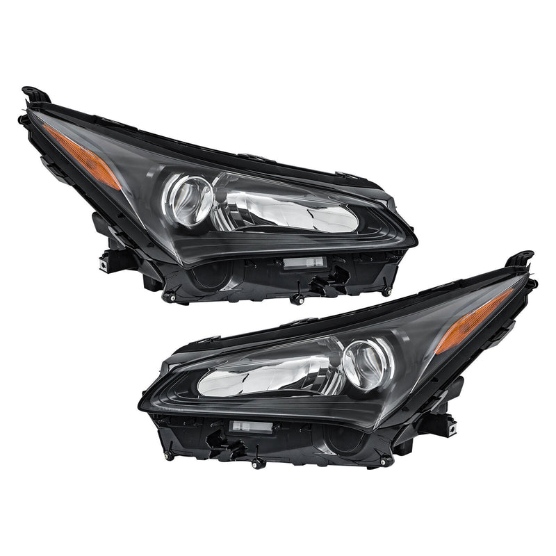 DURAFORCE Left+Right Headlight For 2015-2017 Lexus NX200t NX300h NX300 LED+Halogen
