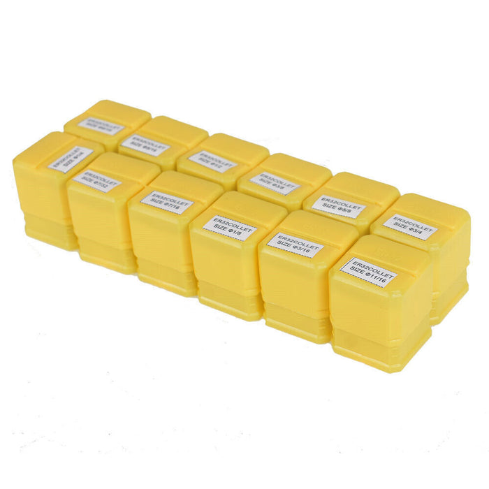 DURAFORCE 12Pcs ER32 Spring Collet Set for CNC Workholding Engraving milling Lathe Tool