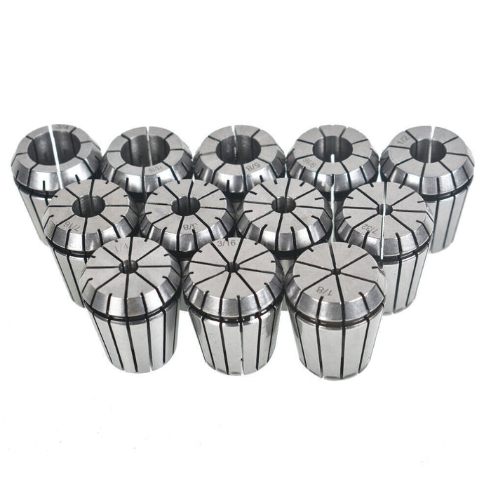 DURAFORCE 12Pcs ER32 Spring Collet Set for CNC Workholding Engraving milling Lathe Tool