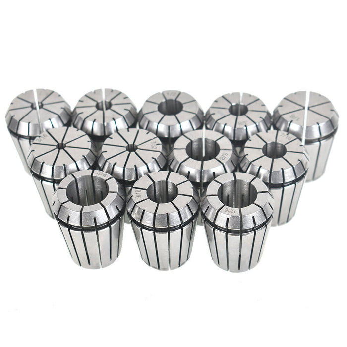 DURAFORCE 12Pcs ER32 Spring Collet Set for CNC Workholding Engraving milling Lathe Tool