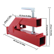 DURAFORCE Clamp On Trailer Hitch 2" Ball Mount Receiver for Bucket Bobcat Trailer Tractor