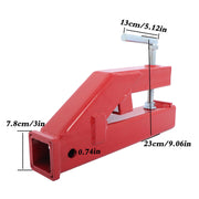 DURAFORCE Clamp On Trailer Hitch 2" Ball Mount Receiver for Bucket Bobcat Trailer Tractor
