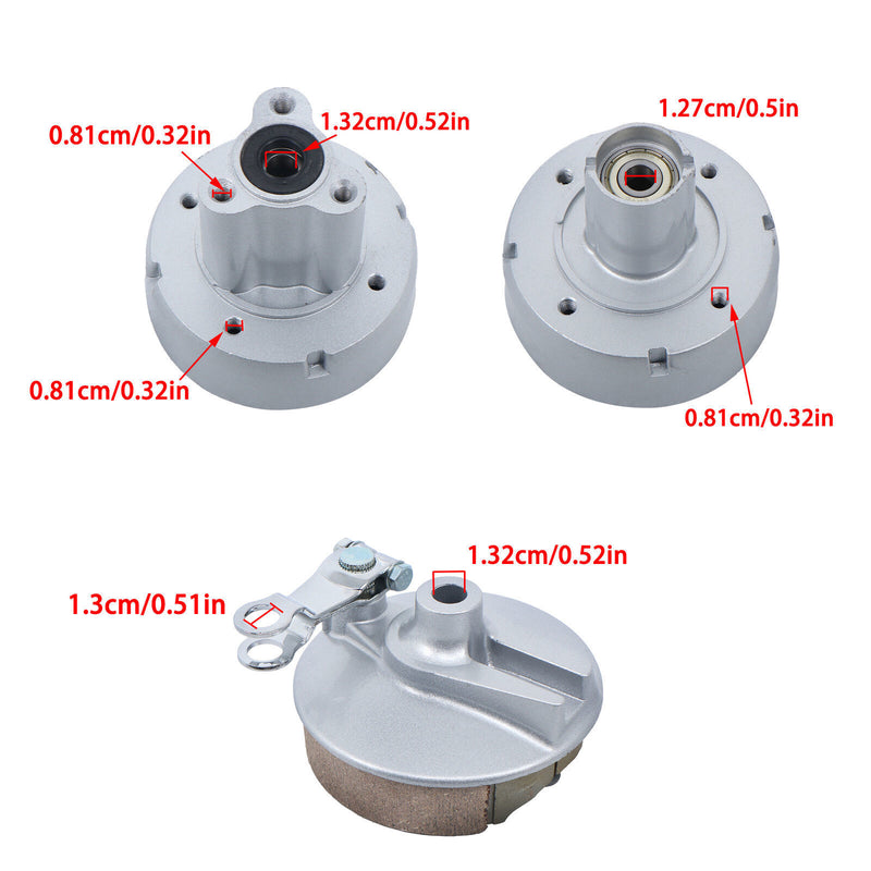 DURAFORCE Front Rear Drum Brake Hub Cover Panel For Honda Monkey Z50 Z50R Z50J Skyteam Z50