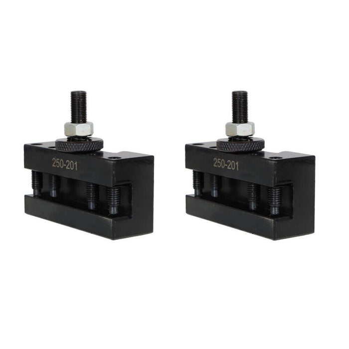 DURAFORCE 2Pcs BXA #1 250-201 Quick Change Tool Post Holder Turning & Facing Lathe