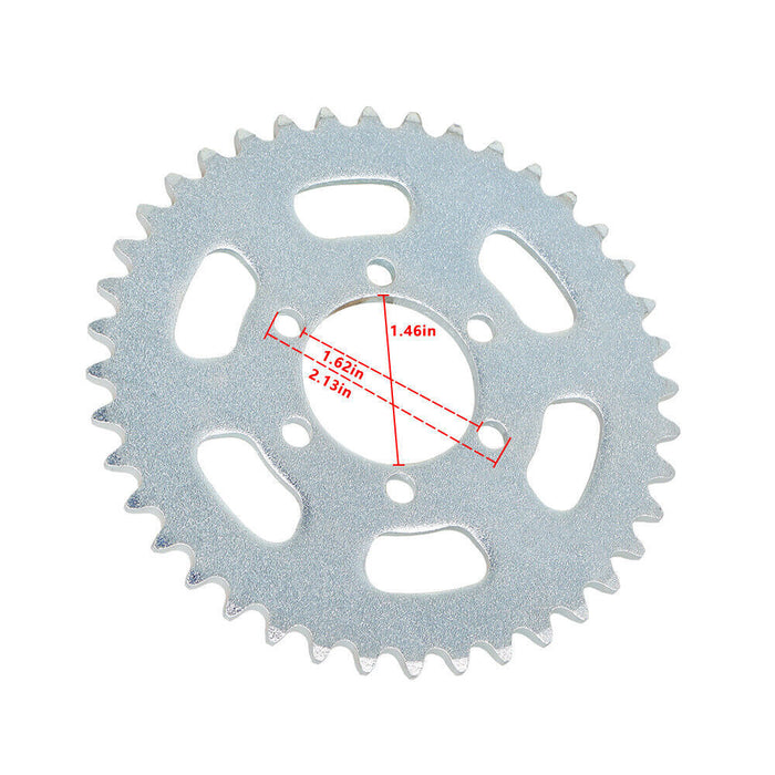 DURAFORCE #35 Chain 40T Tooth Rear Sprocket 6 holes for Mini Bike Go Kart Quad atv trike
