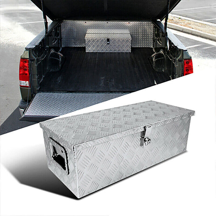 DURAFORCE 30"x13"x10" Aluminum Trailer Tongue Tool Box Truck Pickup Bed Storage