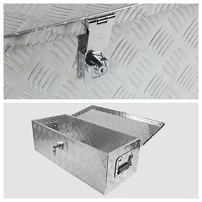 DURAFORCE 30"x13"x10" Aluminum Trailer Tongue Tool Box Truck Pickup Bed Storage