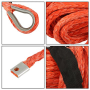DURAFORCE 5/16"x50' 12000LBS Synthetic Winch Rope Line Recovery Cable For ATV UTV w/Sheath