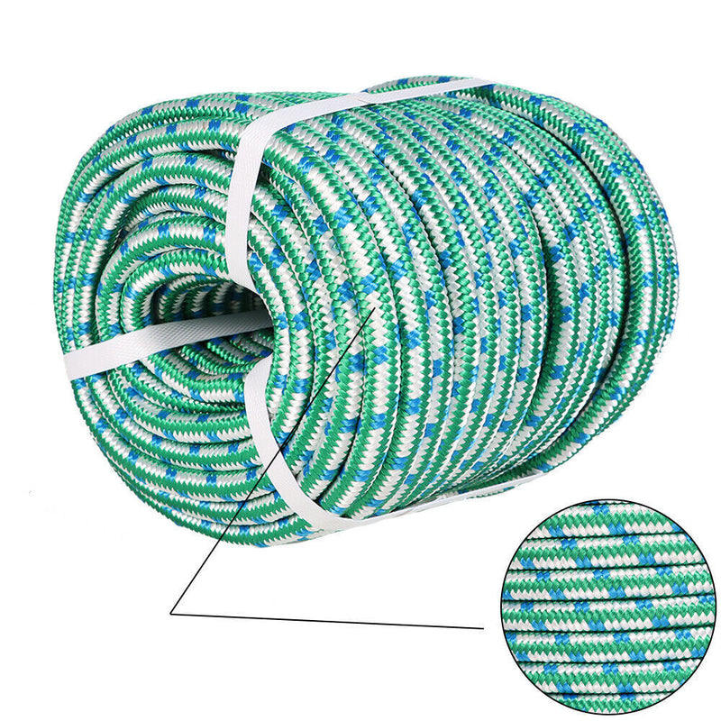 DURAFORCE Arborist Tree Climbing Rope 16 Strand Double Braid Polyester Rope 1/2" × 150'