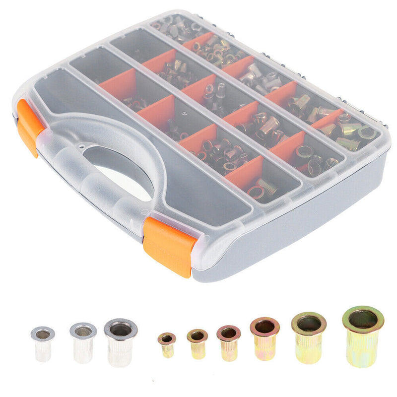 DURAFORCE Hand Rivet Nut Gun 900 Pack M3-M10 Threaded Nut Manual Riveter Rivnut Tool Kit