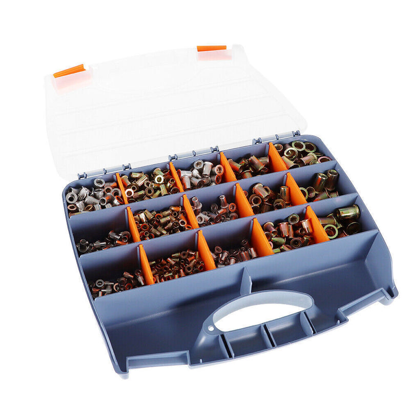 DURAFORCE Hand Rivet Nut Gun 900 Pack M3-M10 Threaded Nut Manual Riveter Rivnut Tool Kit
