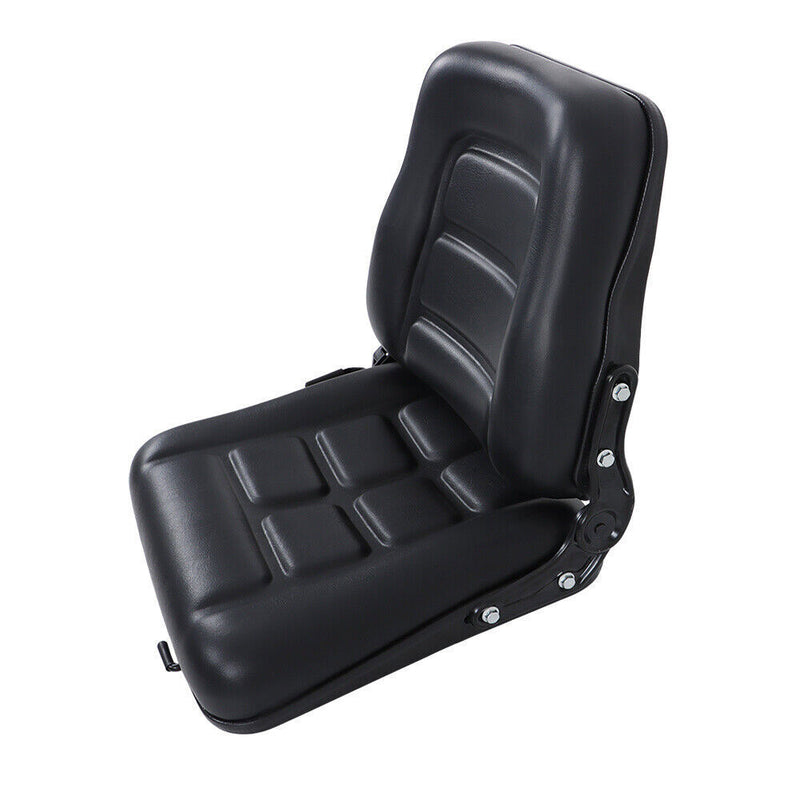 DURAFORCE Forklift Tractor Seat Adjustable Backrest Slide PVC Leather Suspension