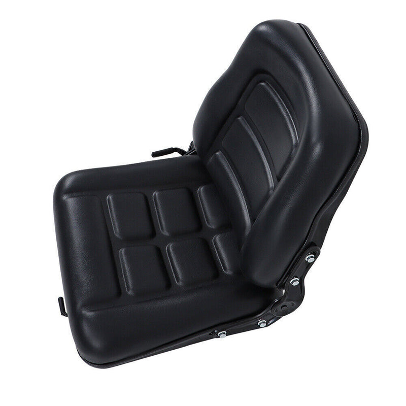 DURAFORCE Forklift Tractor Seat Adjustable Backrest Slide PVC Leather Suspension