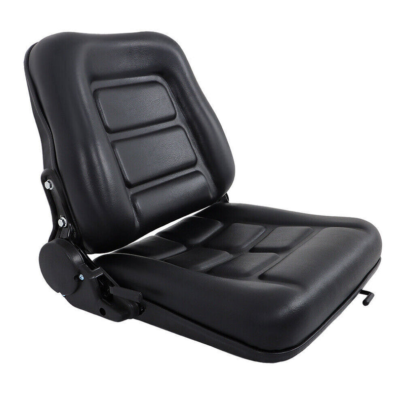 DURAFORCE Forklift Tractor Seat Adjustable Backrest Slide PVC Leather Suspension