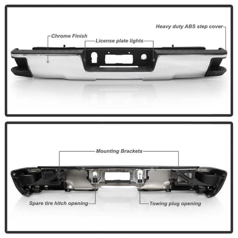 DURAFORCE For 2014-2018 Silverado/ Sierra 1500 Rear Bumper W/o Park Assist Sensors