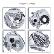 DURAFORCE Pair Headlight For 2012-2014 Toyota Camry Projector Halogen Type Chrome