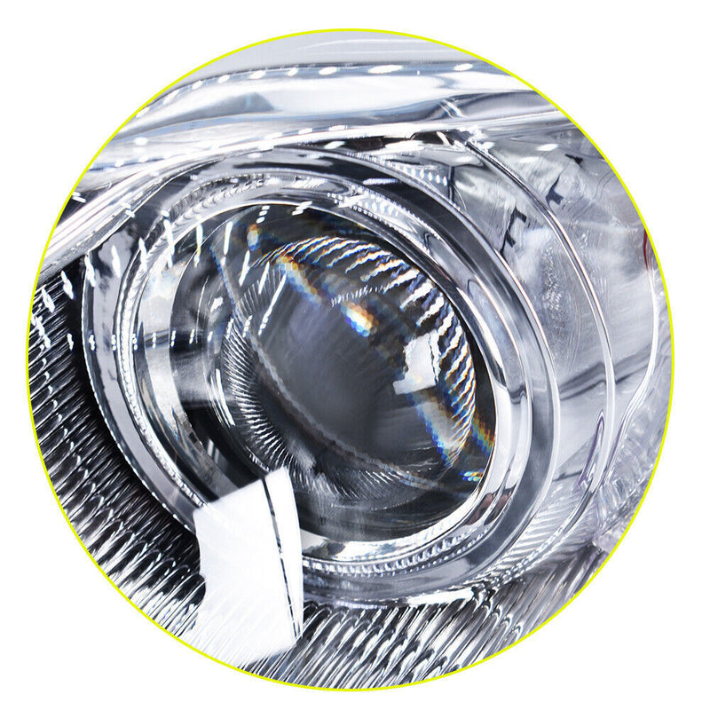 DURAFORCE Pair Headlight For 2012-2014 Toyota Camry Projector Halogen Type Chrome
