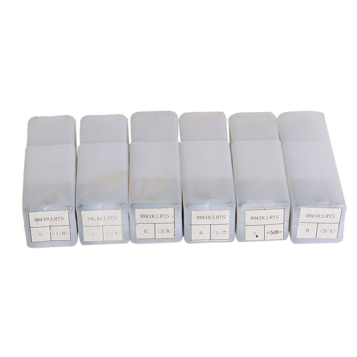 DURAFORCE 1/8" - 3/4" Mill Chuck Holder for Bridgeport .0006 6Pcs R8 Collets Kit Precision