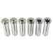 DURAFORCE 1/8" - 3/4" Mill Chuck Holder for Bridgeport .0006 6Pcs R8 Collets Kit Precision