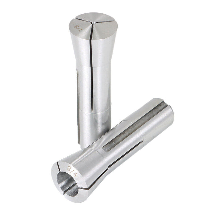 DURAFORCE 1/8" - 3/4" Mill Chuck Holder for Bridgeport .0006 6Pcs R8 Collets Kit Precision