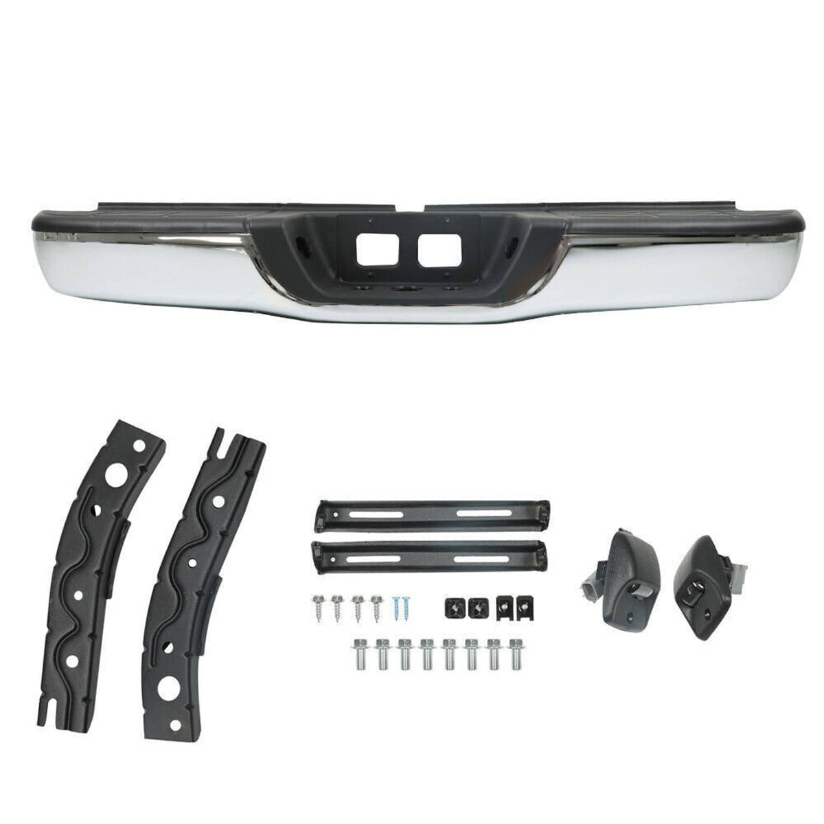 Rear Step Bumper Complete Assembly For 00-06 Toyota Tundra Chrome Stee ...