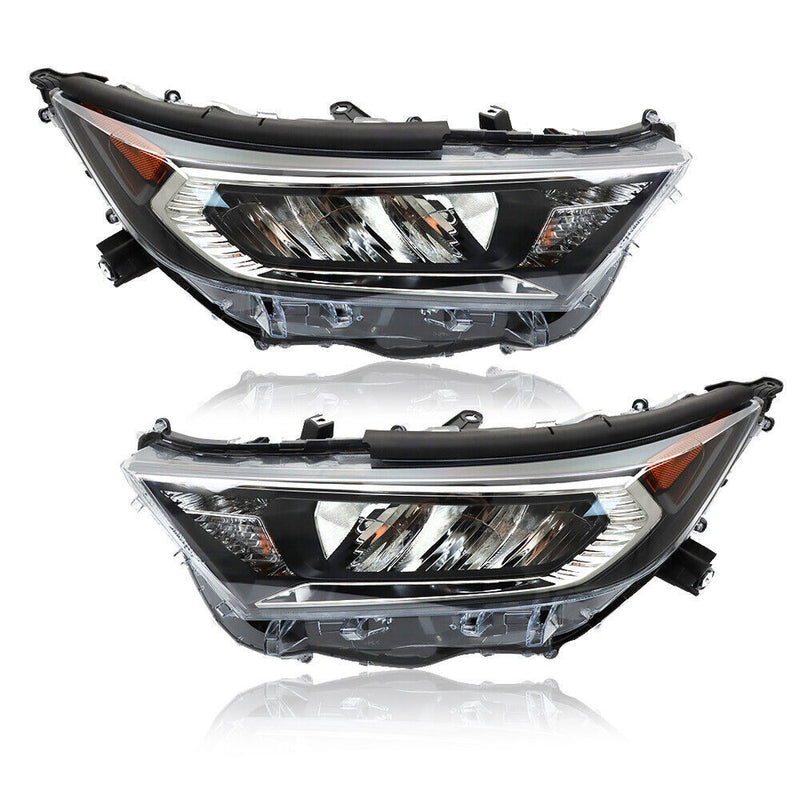 DURAFORCE Left+Right Headlight For 2019 2020 2021 2022 Toyota RAV4 LE XLE LED Lamp