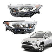 DURAFORCE Left+Right Headlight For 2019 2020 2021 2022 Toyota RAV4 LE XLE LED Lamp