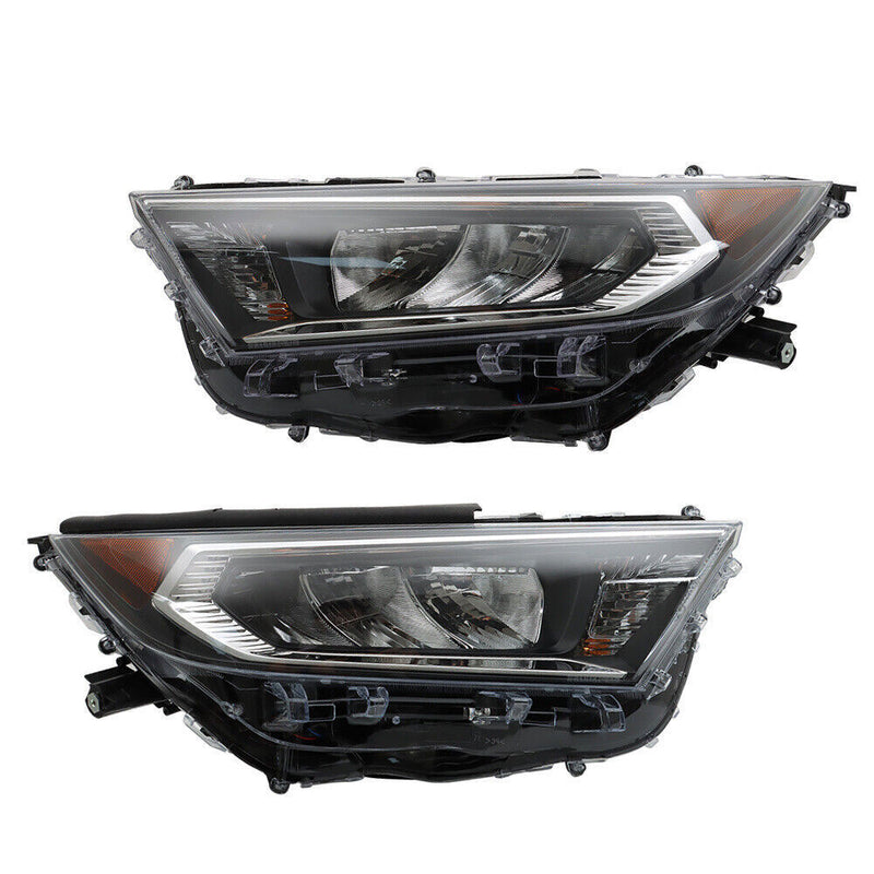 DURAFORCE Left+Right Headlight For 2019 2020 2021 2022 Toyota RAV4 LE XLE LED Lamp