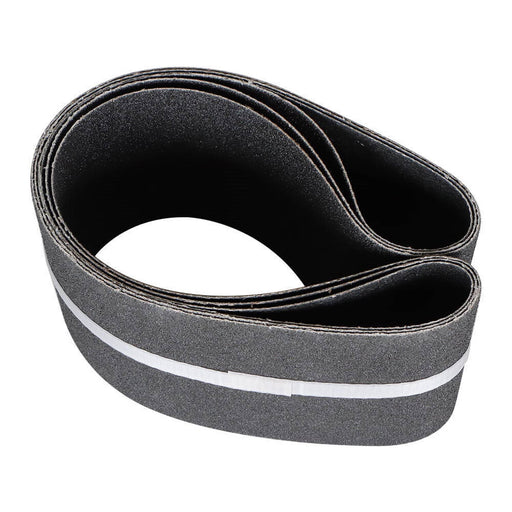 DURAFORCE New 80 Grit 4 Inch X 36 Inch Premium Silicon Carbide Sanding Belts 3 Pack