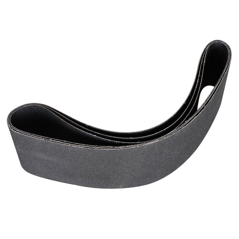 DURAFORCE New 80 Grit 4 Inch X 36 Inch Premium Silicon Carbide Sanding Belts 3 Pack