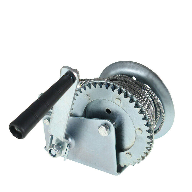 DURAFORCE High Carbon Steel Hand 1200lbs Winch Crank Gear Winch Cable Suitable For Trail