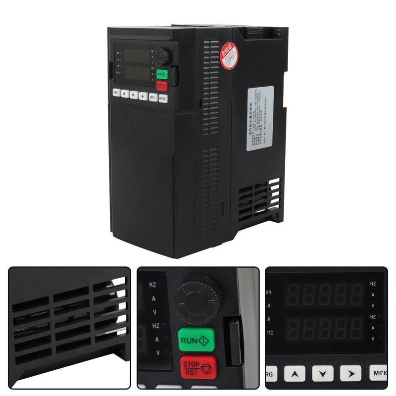 DURAFORCE 1 To 3 Phase 7.5KW 10HP 220V Variable Frequency Drive Inverter CNC VFD VSD