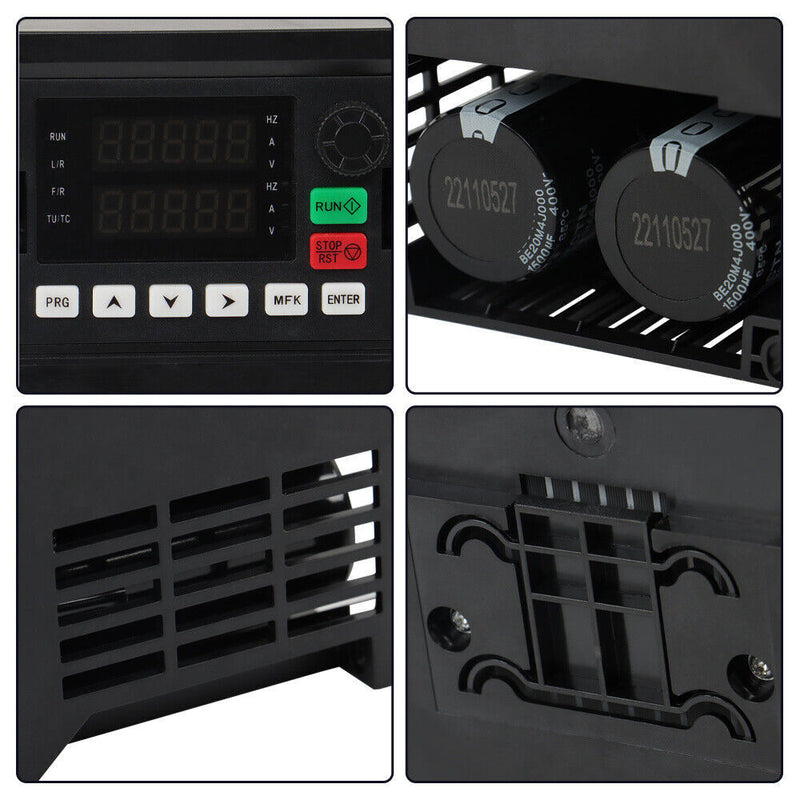 DURAFORCE 1 To 3 Phase 7.5KW 10HP 220V Variable Frequency Drive Inverter CNC VFD VSD