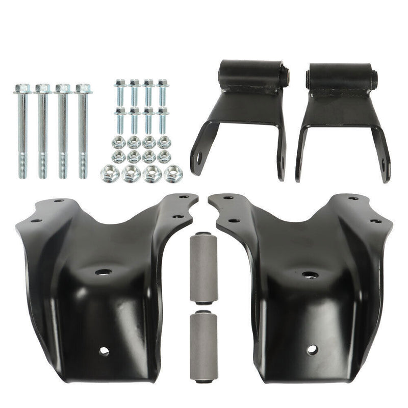 DURAFORCE Rear Leaf Spring Shackle Bracket Hanger Kit For 1980-1996 Ford F150 F250