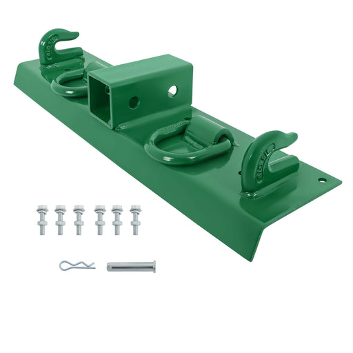 DURAFORCE Bolt on Grab Hooks & D Rings & 2" Receiver For John Deere Compact Tractor STEEL